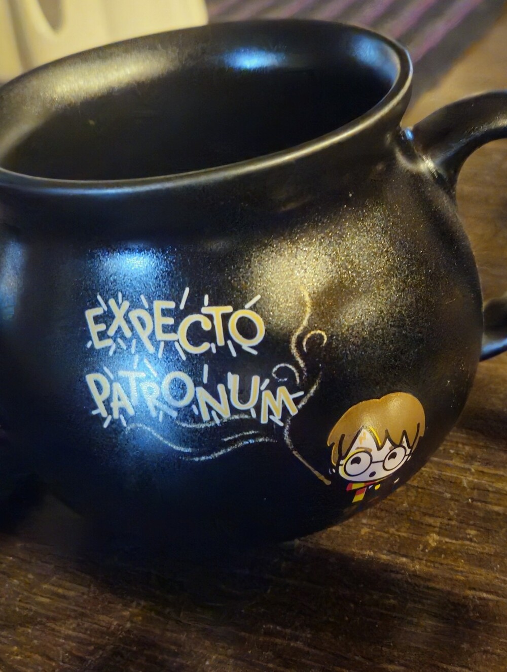 Harry Potter Black 'Expecto Patronum' Magic Mug
